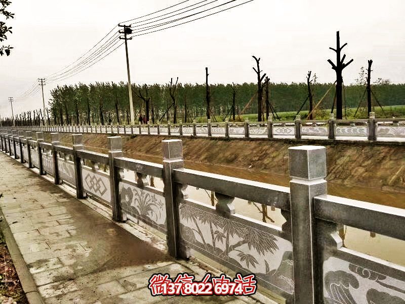 美化城市河道，完美防護欄桿，大理石裝飾