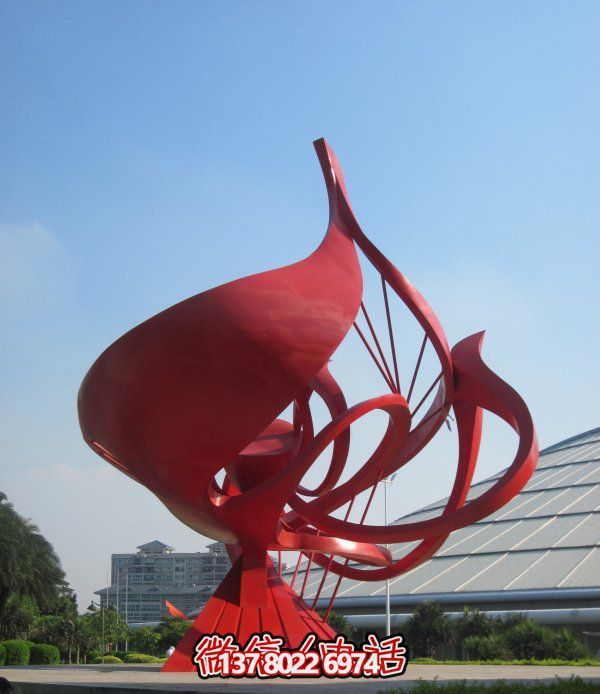 不銹鋼花朵雕塑，個(gè)性創(chuàng)意想象