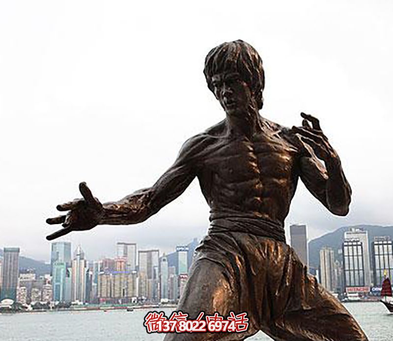 李小龍銅雕雕塑，緬懷經典電影明星