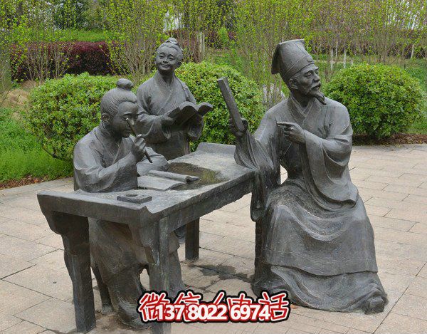 古代庭院景區(qū)，一起讀書、雕塑、感受古風(fēng)