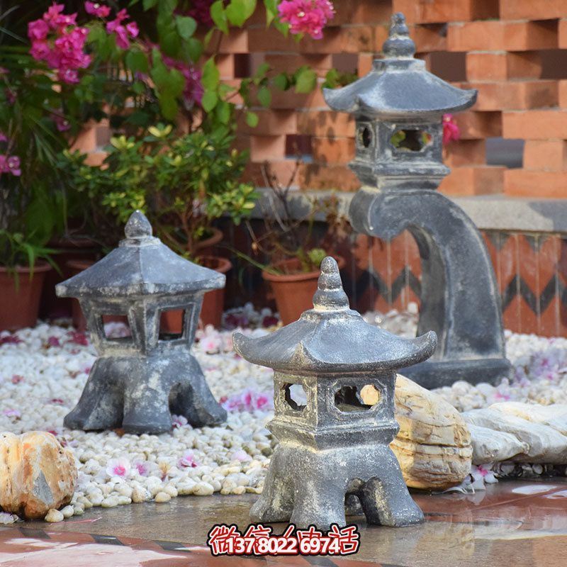 傳統日式風格宮燈裝飾，安置禪意擺件雕塑，為你的別墅和民宿增添創意