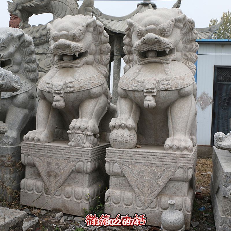 創意庭院石雕獅子雕塑 創意庭院石雕獅子雕塑