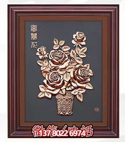 牡丹浮雕裝飾畫 牡丹浮雕裝飾畫