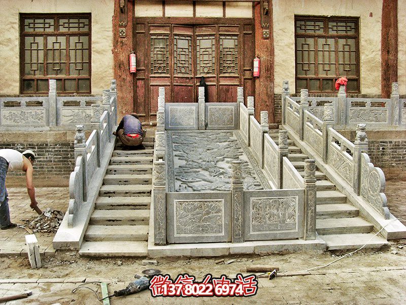 景點(diǎn)臺(tái)階走廊護(hù)欄青石浮雕欄桿 景點(diǎn)臺(tái)階走廊護(hù)欄青石浮雕欄桿