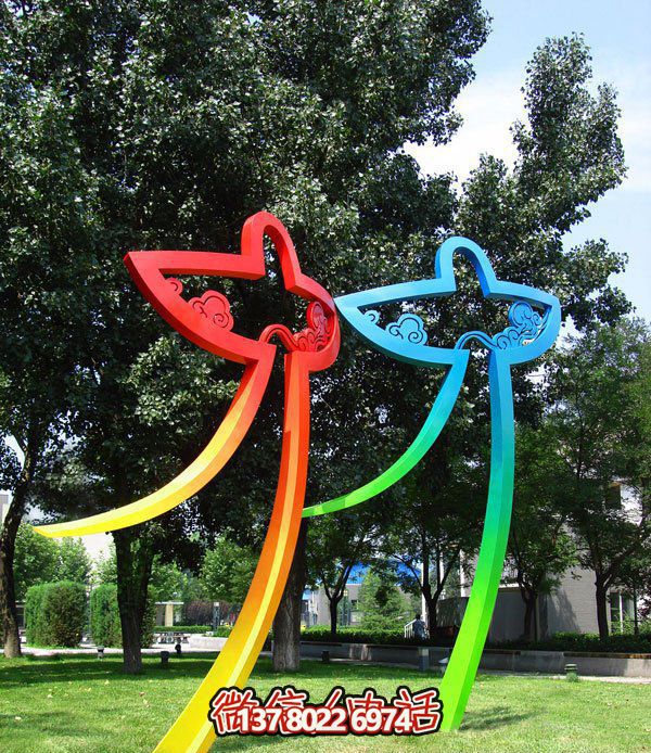 小區(qū)別墅草坪擺放抽象鏤空不銹鋼風(fēng)箏雕塑 小區(qū)別墅草坪擺放抽象鏤空不銹鋼風(fēng)箏雕塑