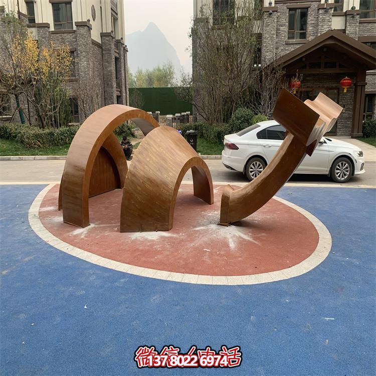 戶外小區(qū)兒童游樂(lè)場(chǎng)擺放不銹鋼創(chuàng)意景觀雕塑