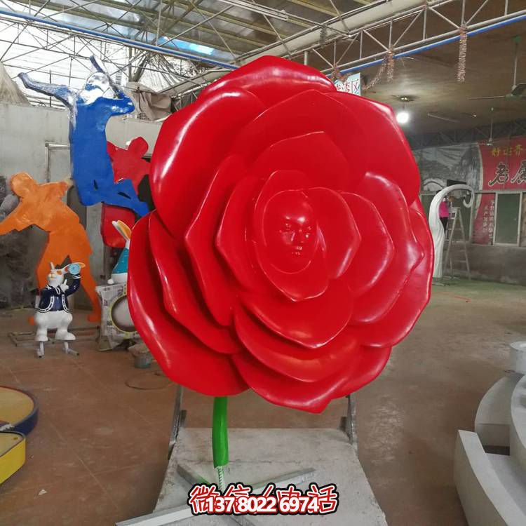 公園戶(hù)外大型植物景觀彩繪花朵