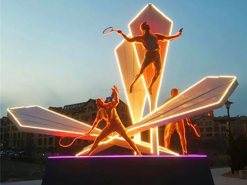 不銹鋼雕塑_體育運(yùn)動(dòng)主題雕塑